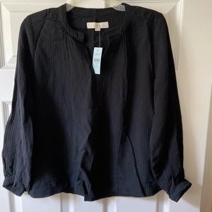 NWT - Loft Cotton Long Sleeve Top - size XS